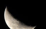 waxing crescent moon