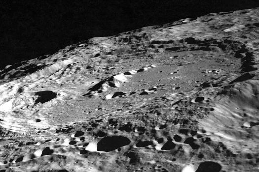 Keeler crater on the moon