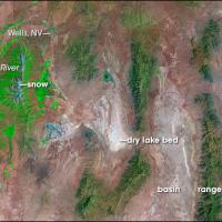 NASAA satellite photo of the Great Basin